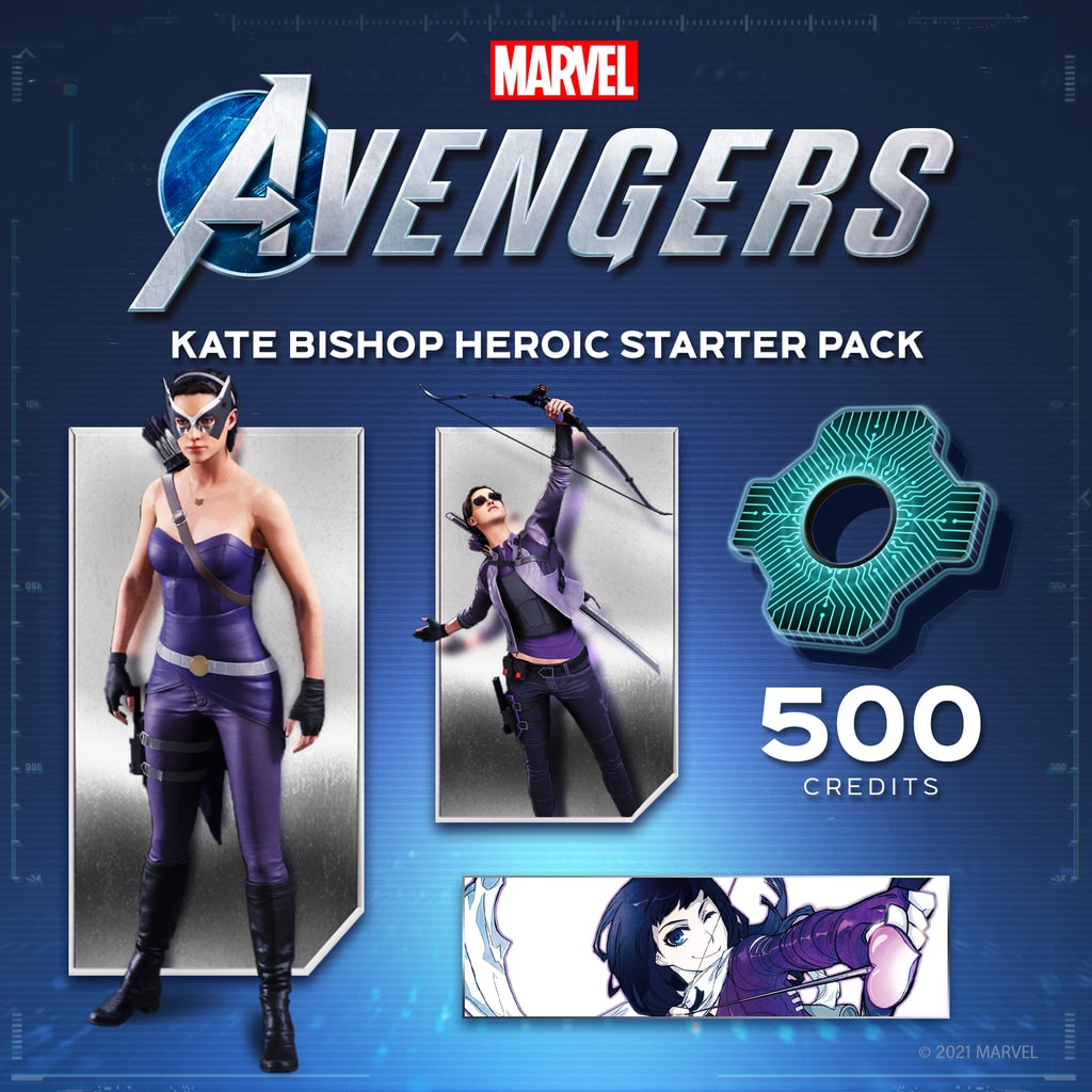 Pacchetto iniziale eroico per Kate Bishop di Marvel's Avengers - PS5