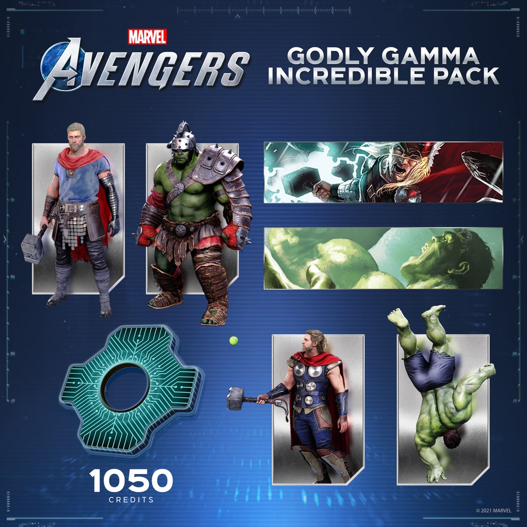 Marvel’s Avengers Godly Gamma – Incredible Pack - PS5