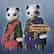 Ensemble Costume de panda personnalisé unisexe