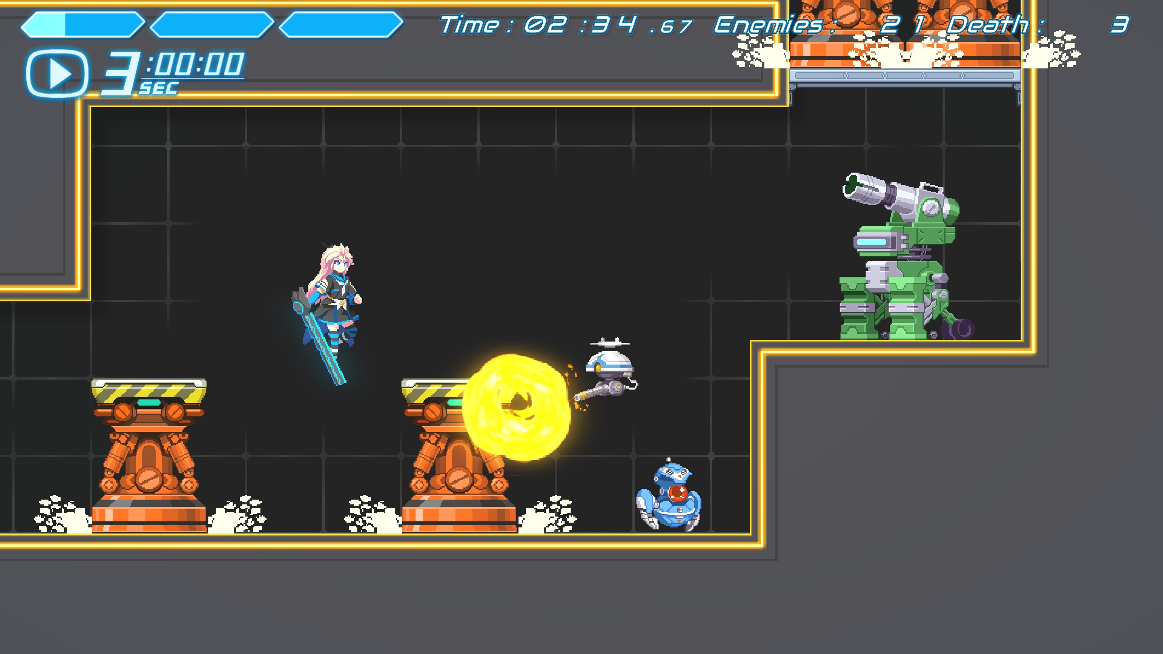 COGEN: Sword of Rewind — Кадр с игрового уровня