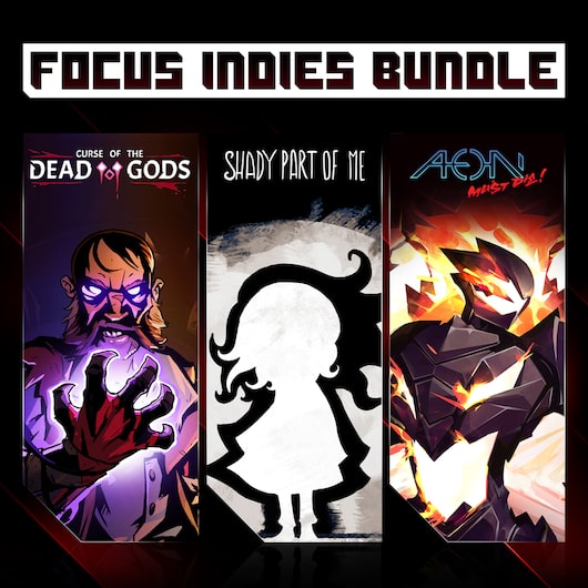 Focus Indies Bundle - Curse of the Dead Gods + Shady Part of Me + Aeon Must Die! for playstation