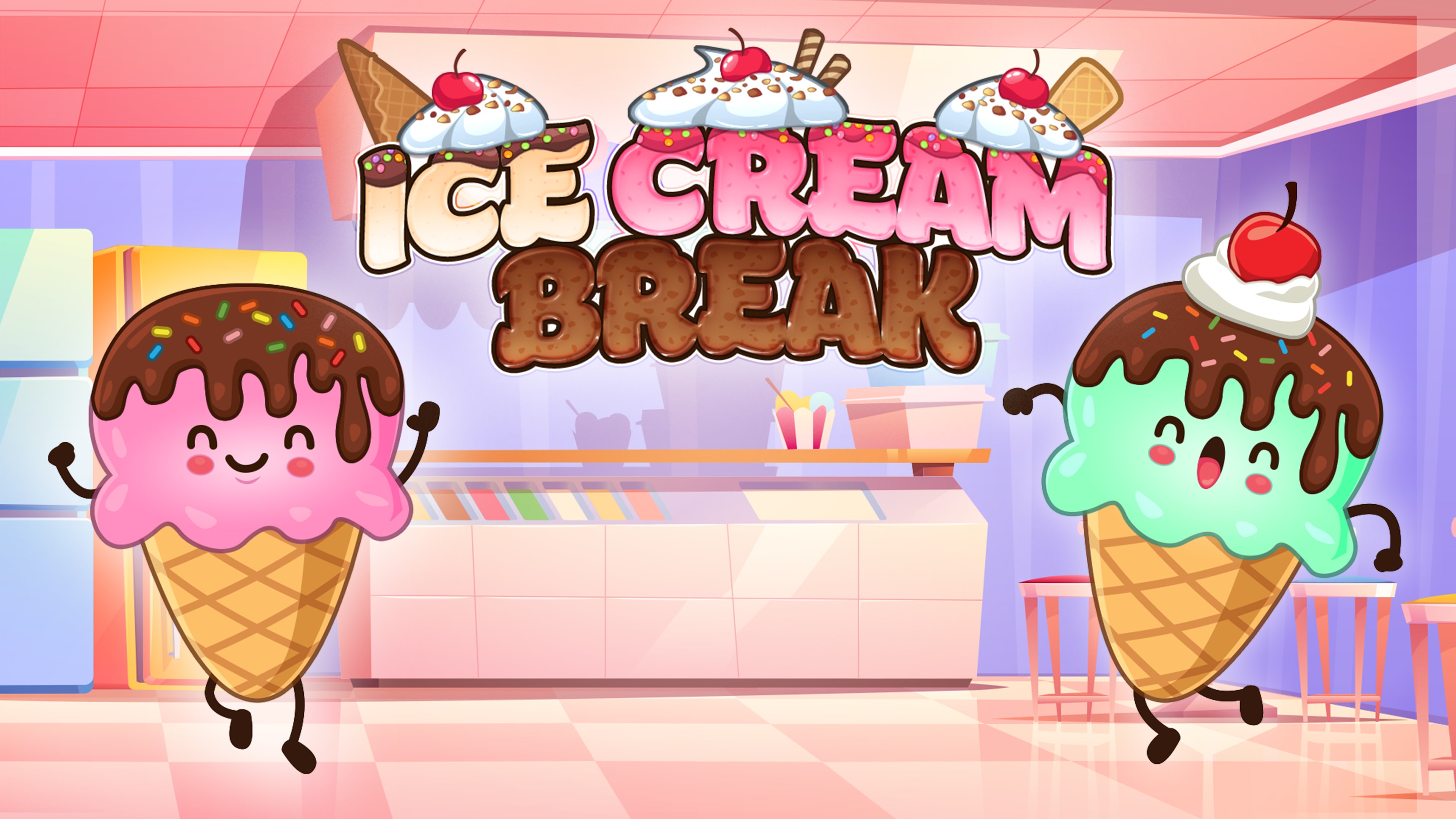 We played game called BAD ICE CREAM 1 on Poki  Zaayan : Brown Ice cream  Maheen : Pink Ice cream 