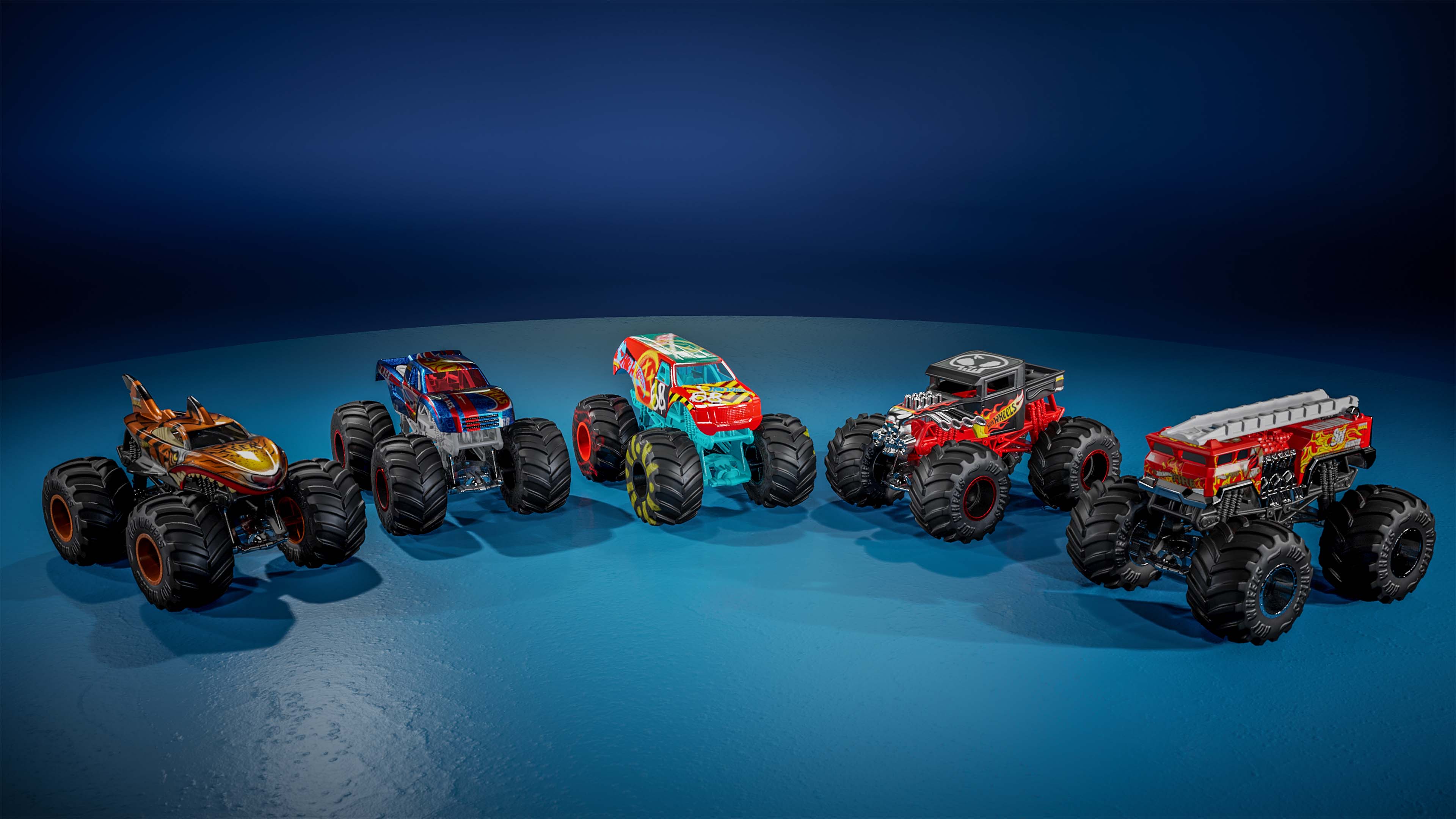 Hot Wheels Monster Truck, Extra Car - HOTWHEELSMTCOMBO