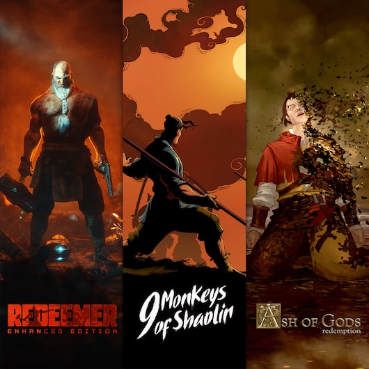 9 Monkeys of Shaolin + Ash of Gods + Redeemer: Bundle for playstation