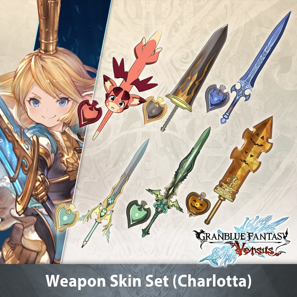 GBVS Weapon Skin Set (Charlotta) (English/Chinese/Korean/Japanese Ver.)