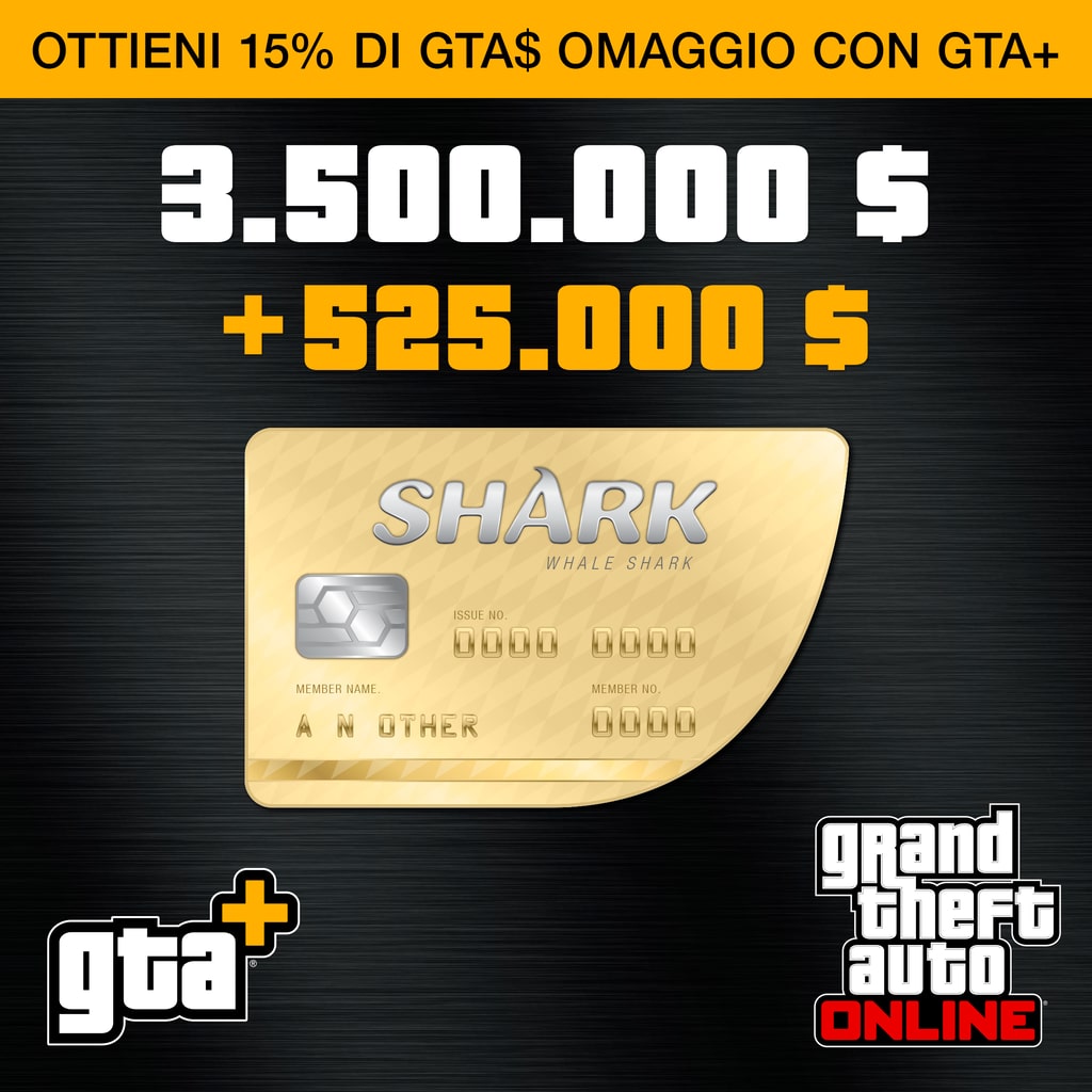 GTA+: carta prepagata Whale shark (PS5™)