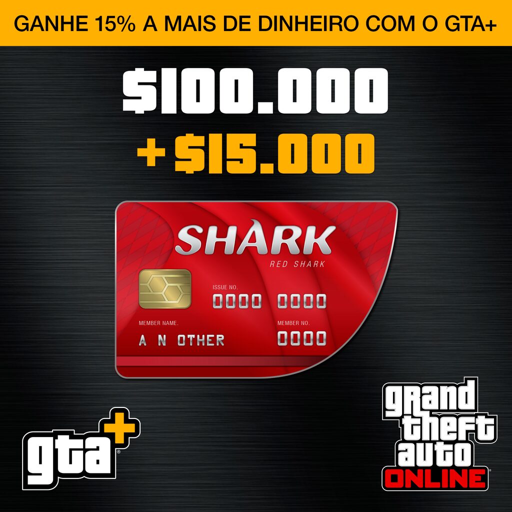 GTA+: Pacote de Dinheiro Tubarão-Vermelho (PS5™)
