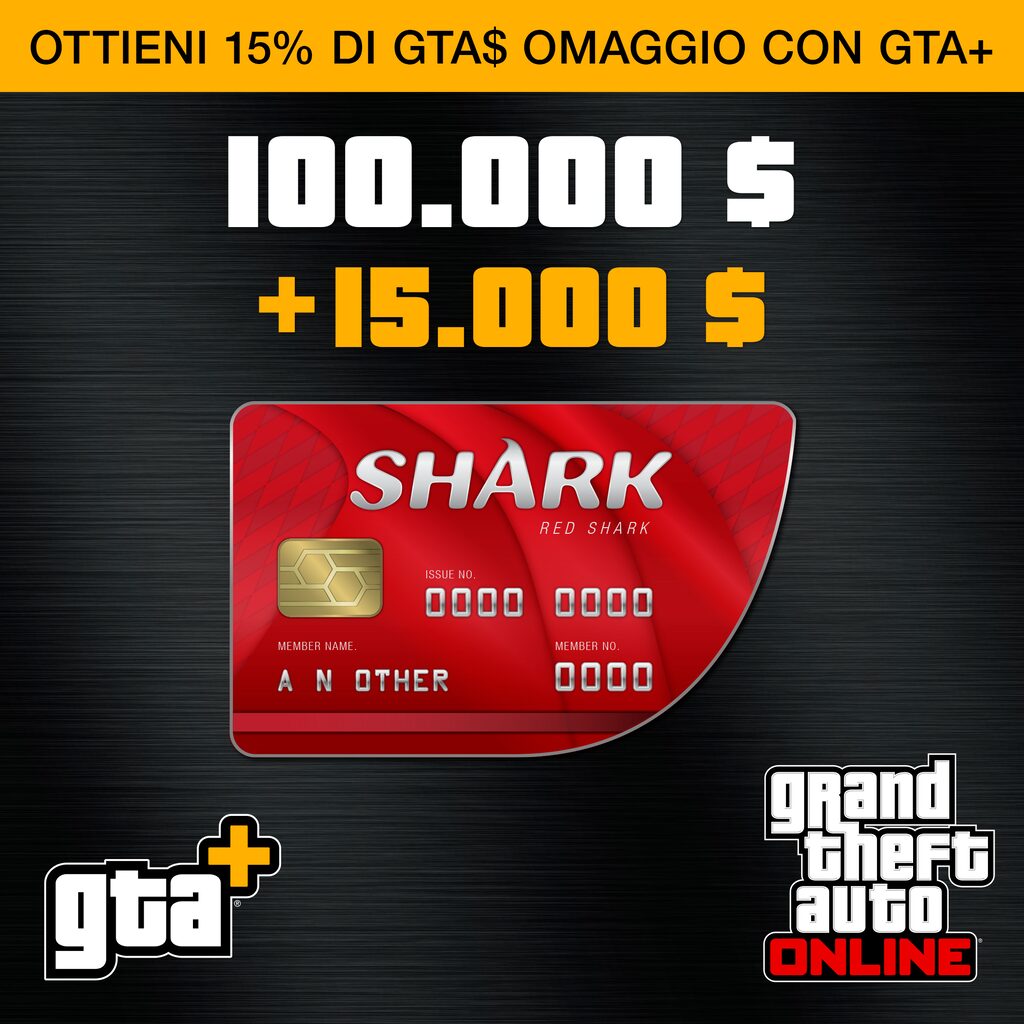 GTA+: carta prepagata Red shark (PS5™)