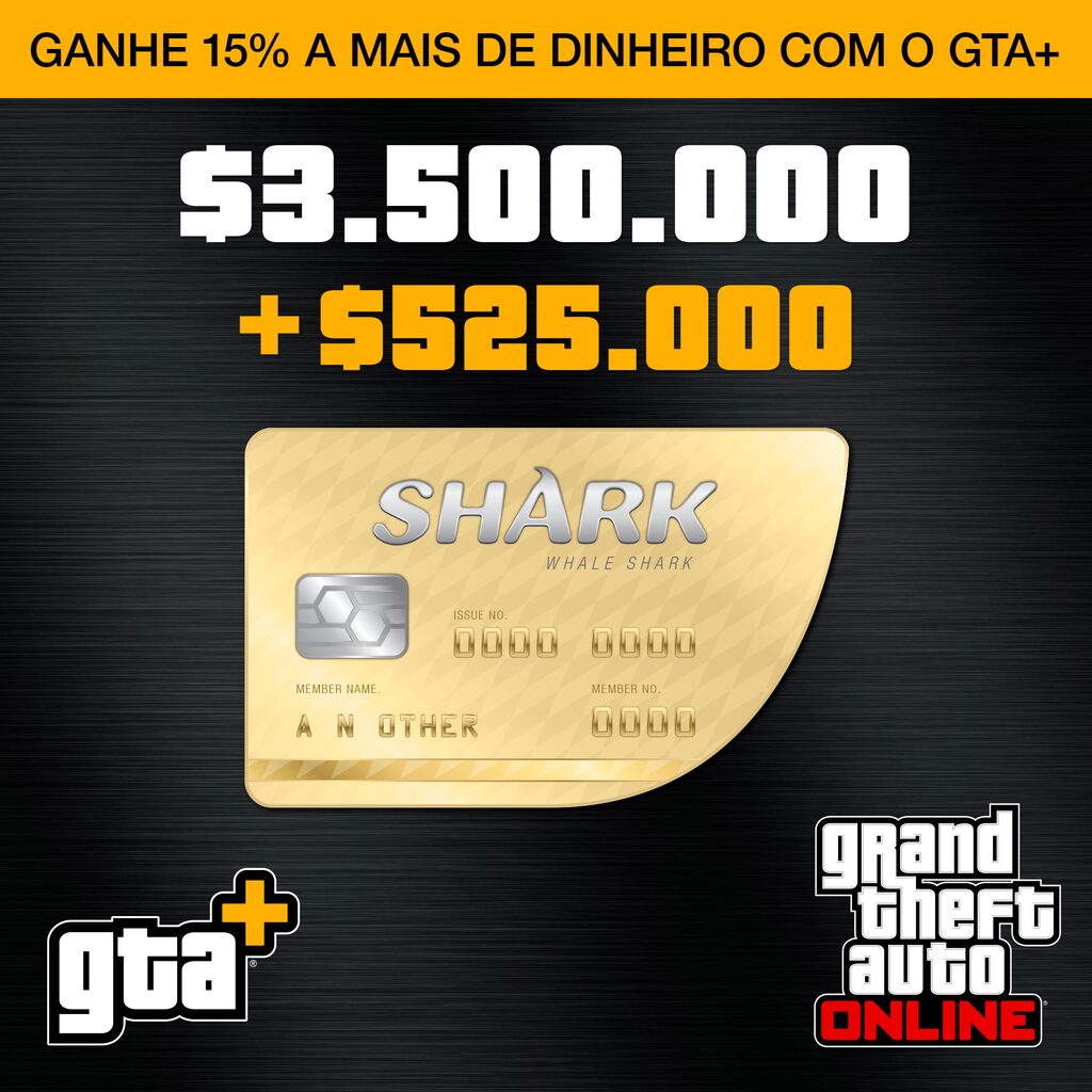 GTA+: Pacote de Dinheiro Tubarão-Baleia (PS5™)