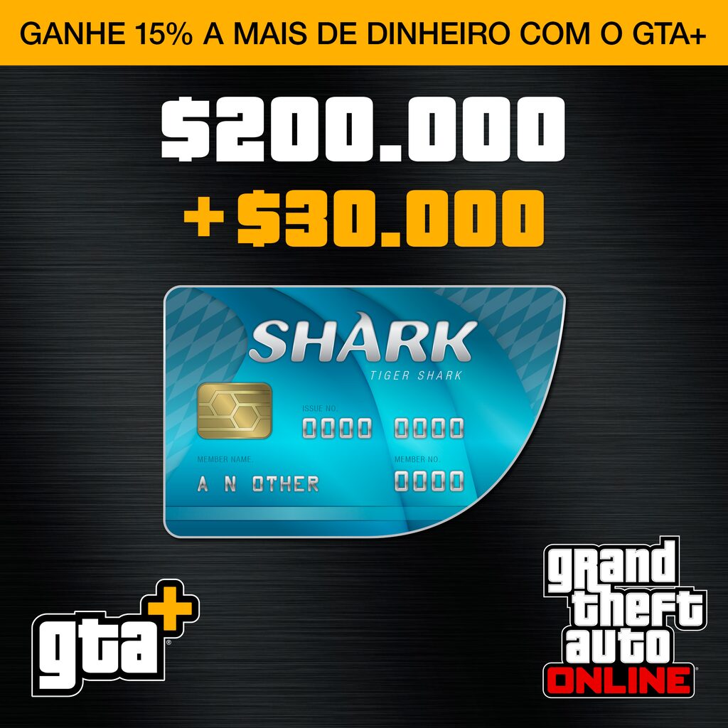 GTA+: Pacote de Dinheiro Tubarão-Tigre (PS5™)