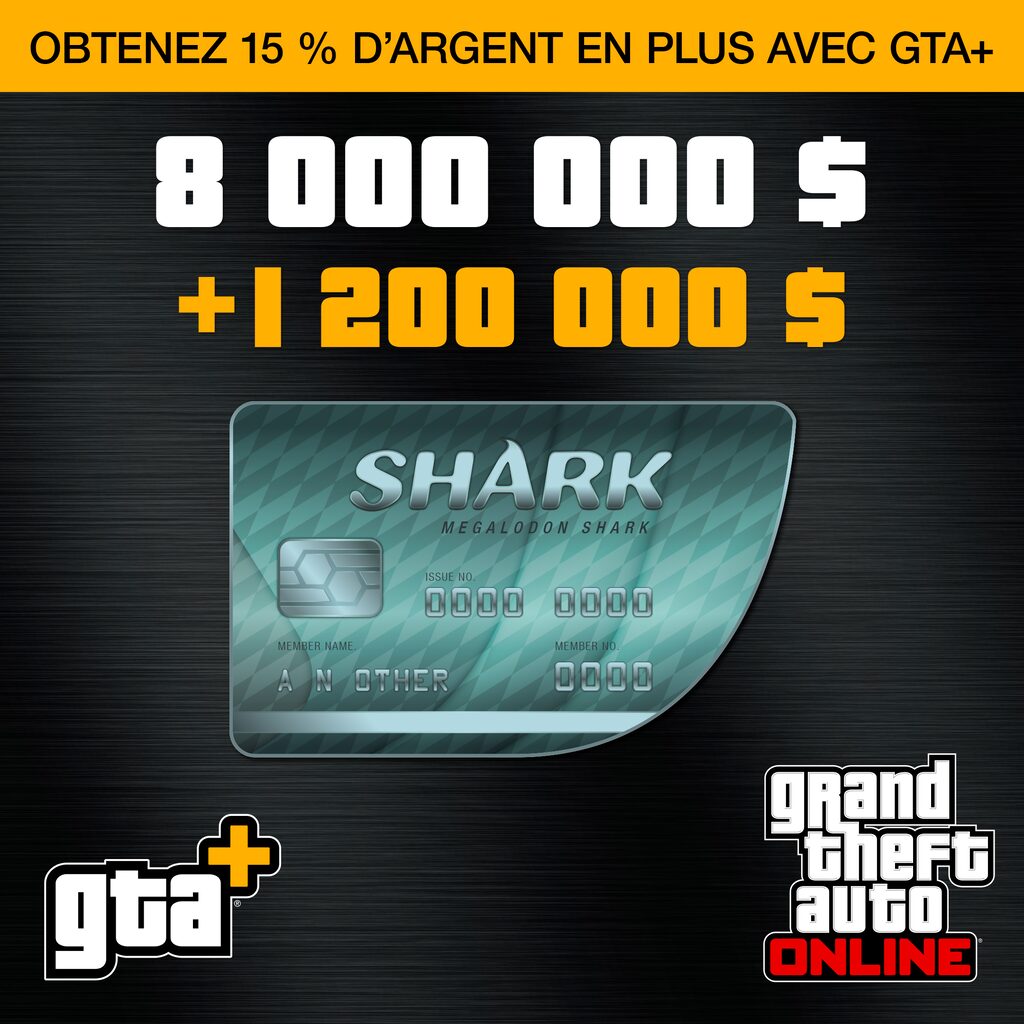 Paquet de dollars Megalodon Shark GTA+ (PS5™)
