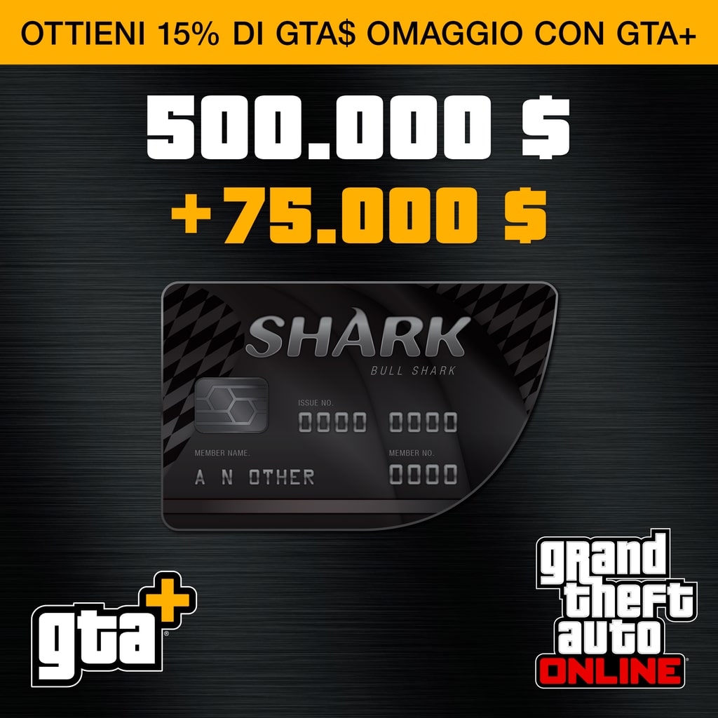 GTA+: carta prepagata Bull shark (PS5™)