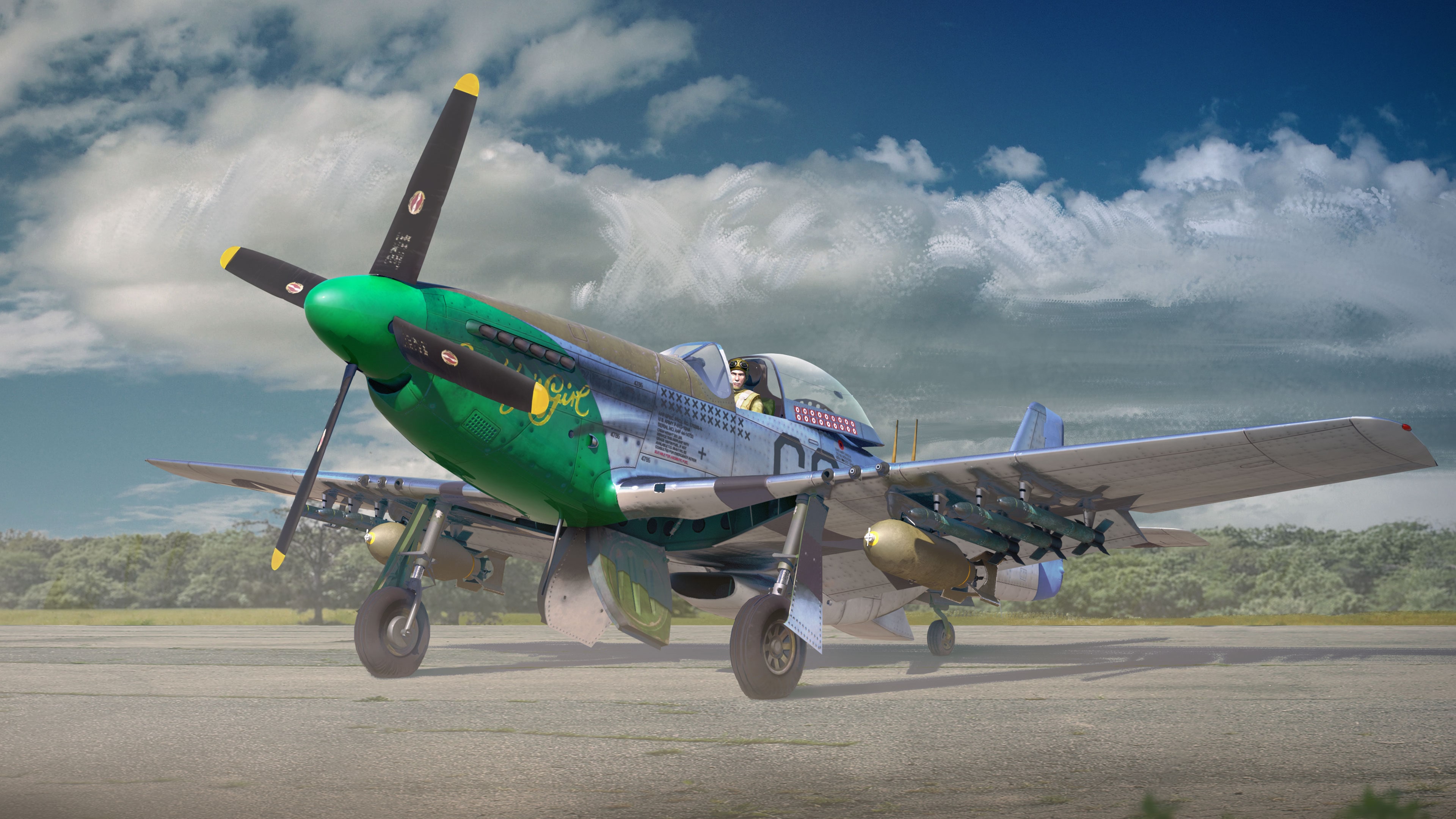 War Thunder - Ray Wetmore`s P-51D-10 (中英韓文版)