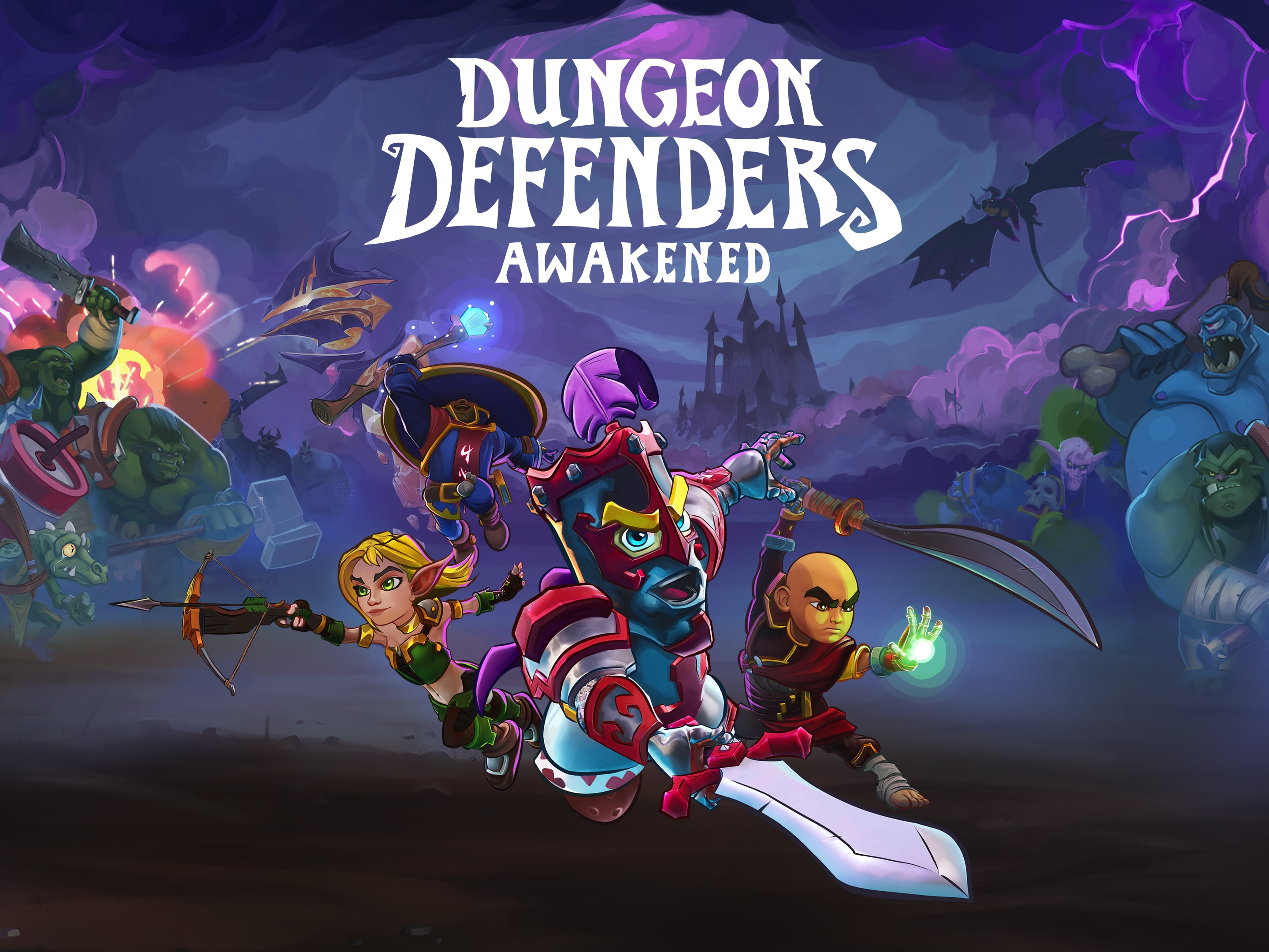 Dungeon defenders awakened. Данжеон дефендерс 2. Defender 2. Dungeon Defenders 2 logo.
