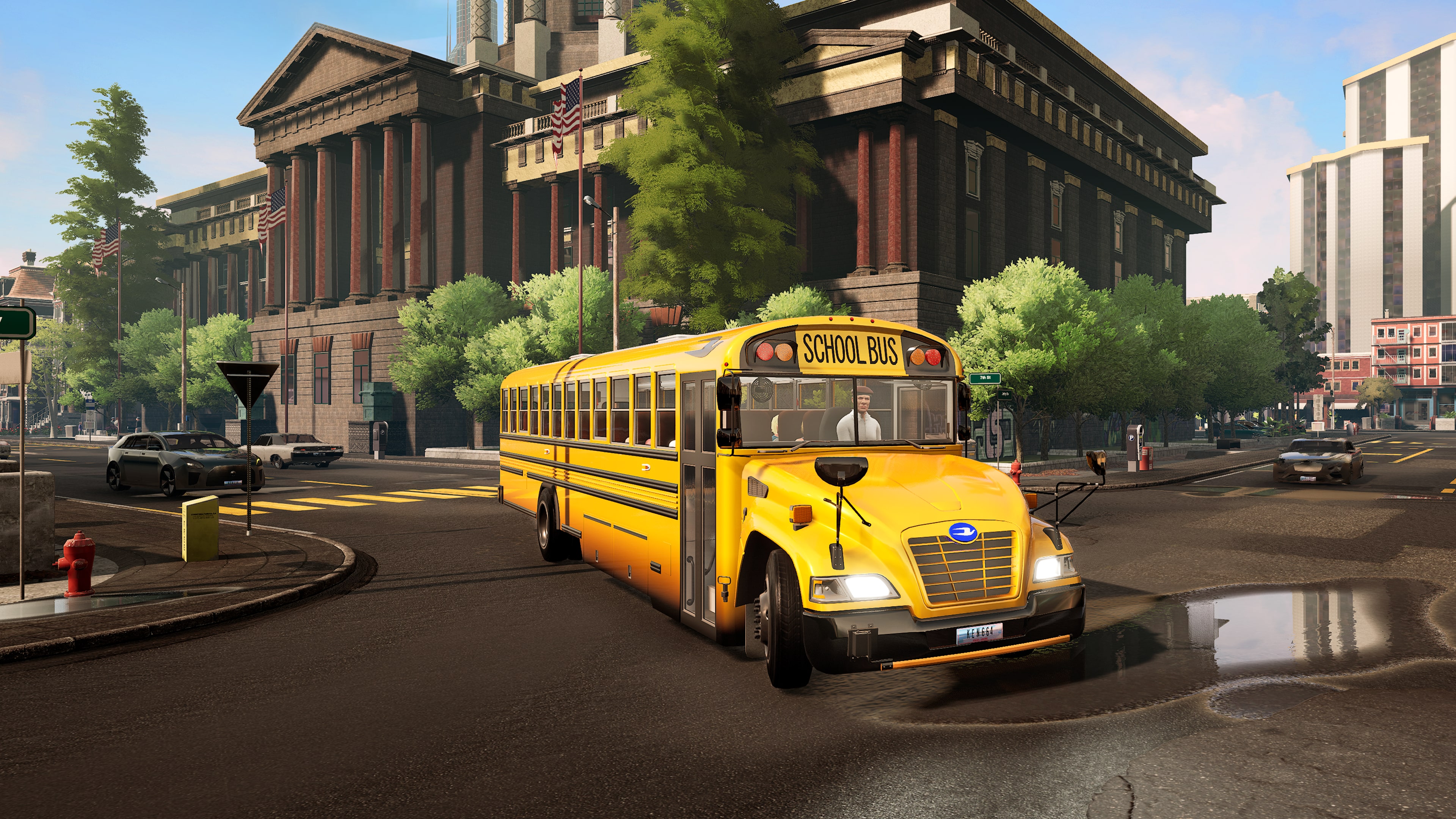 Bus Simulator 21 Next Stop - Official School Bus Extension (中日英韓文版)