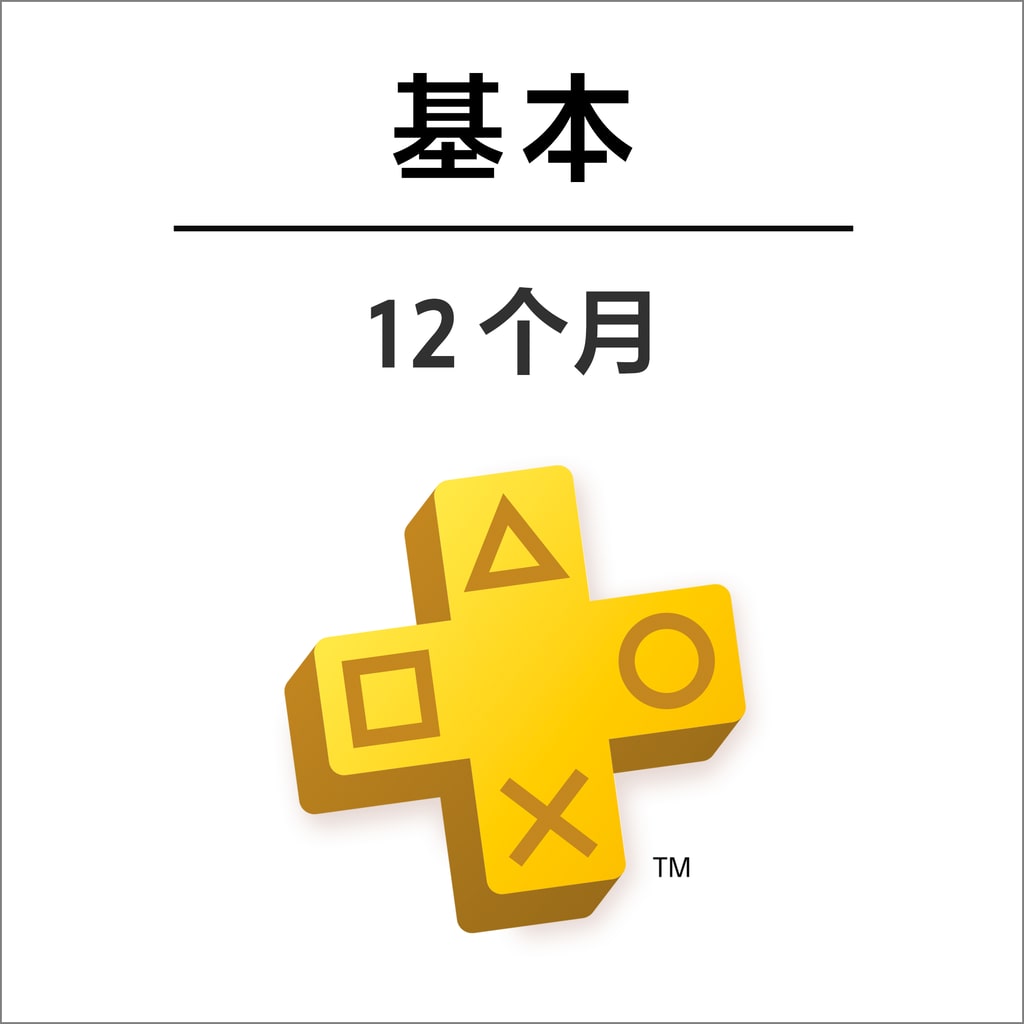 PlayStation Plus 基本：12 个月定期服务 (中英文版)
