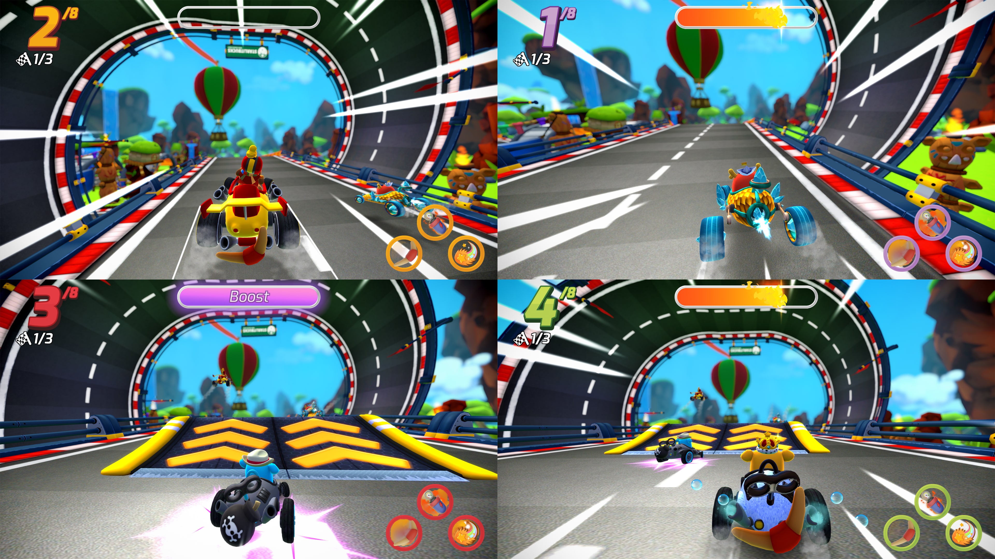 #10. Starlit KART Racing (PlayStation) Podle: Rockhead Games