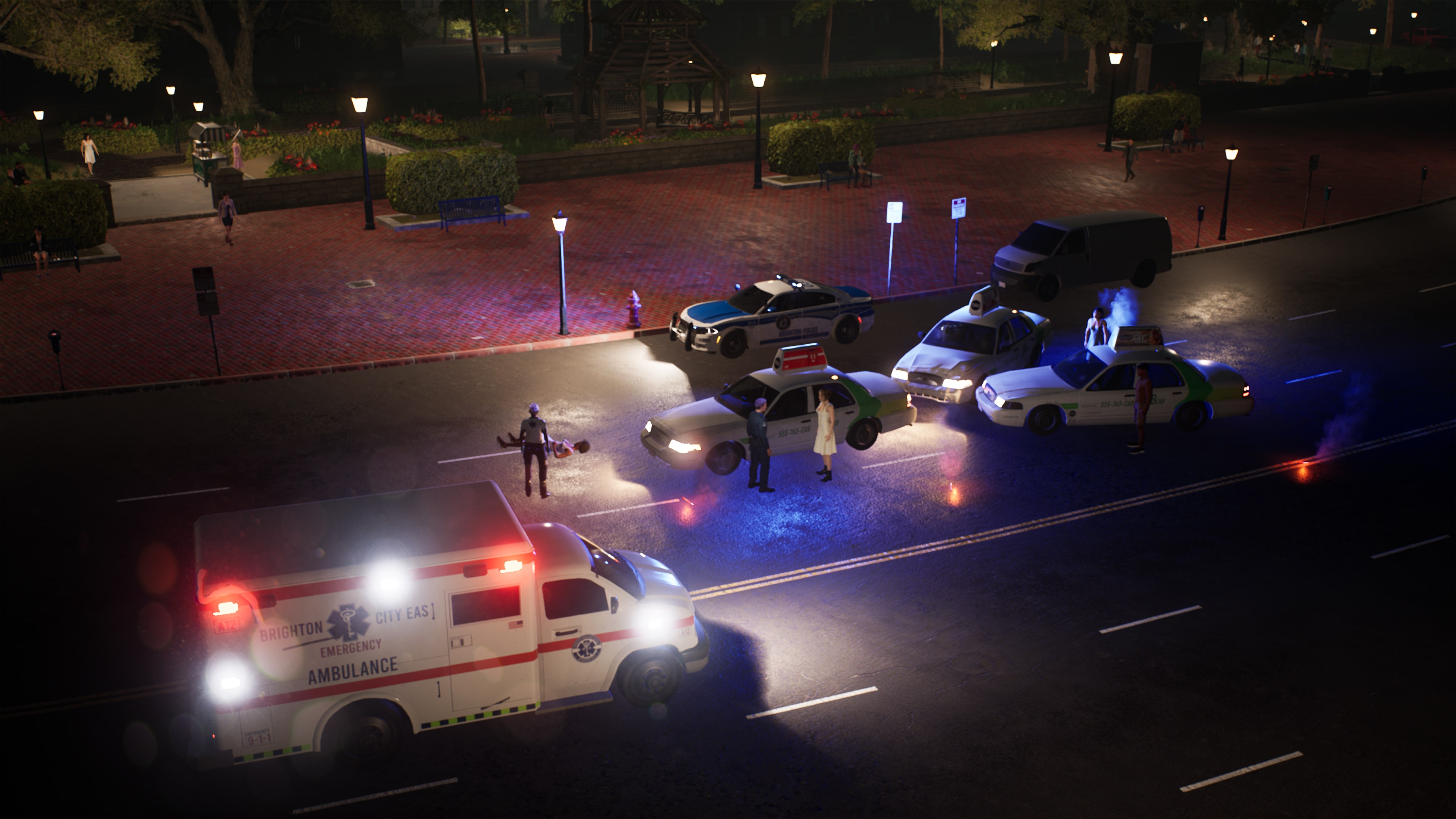 Police Simulator: : DLC Compact Police Officers Patrol Vehicle