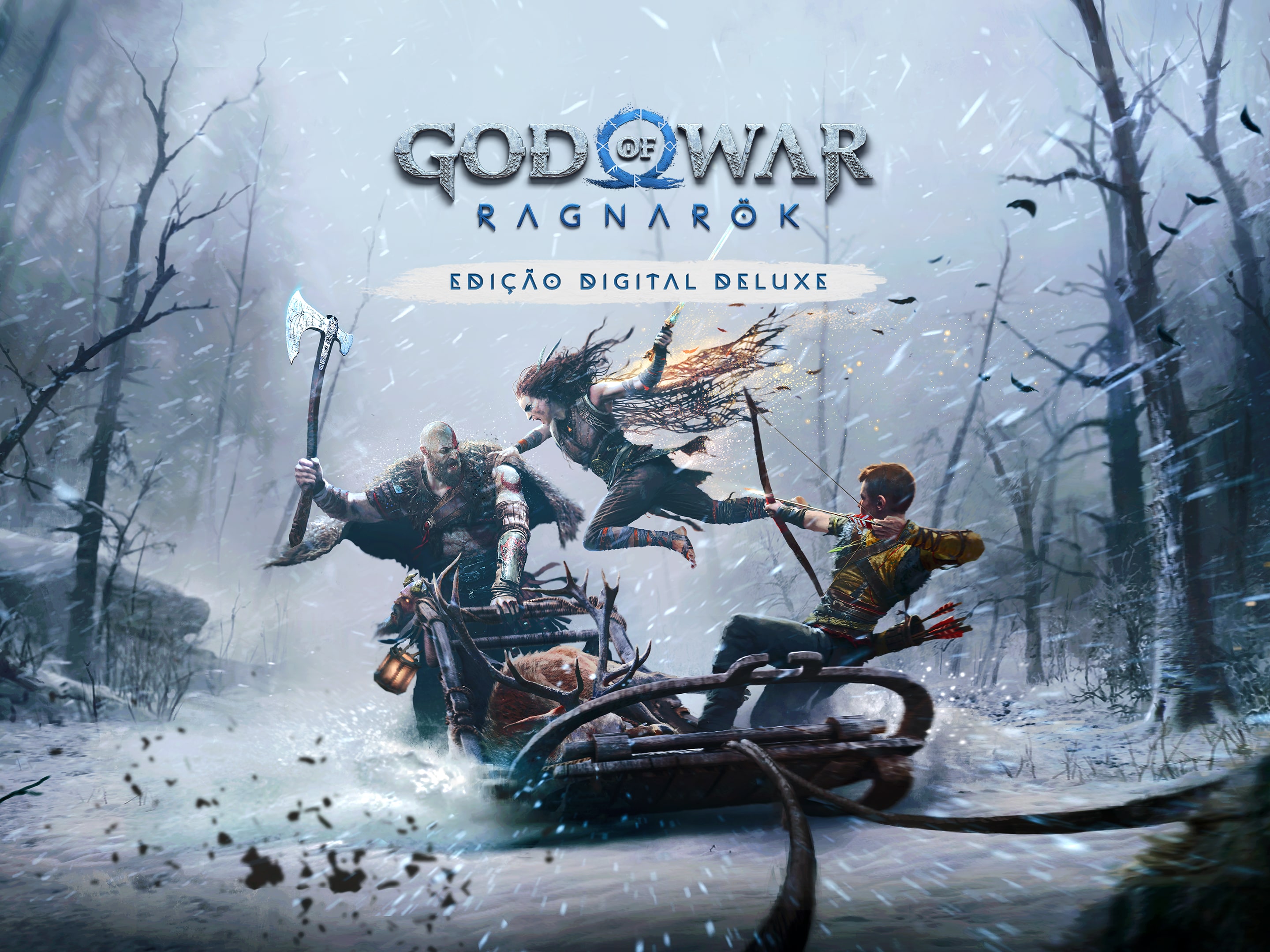 God of War Ragnarök para PS4 Edição de Lançamento - Branco