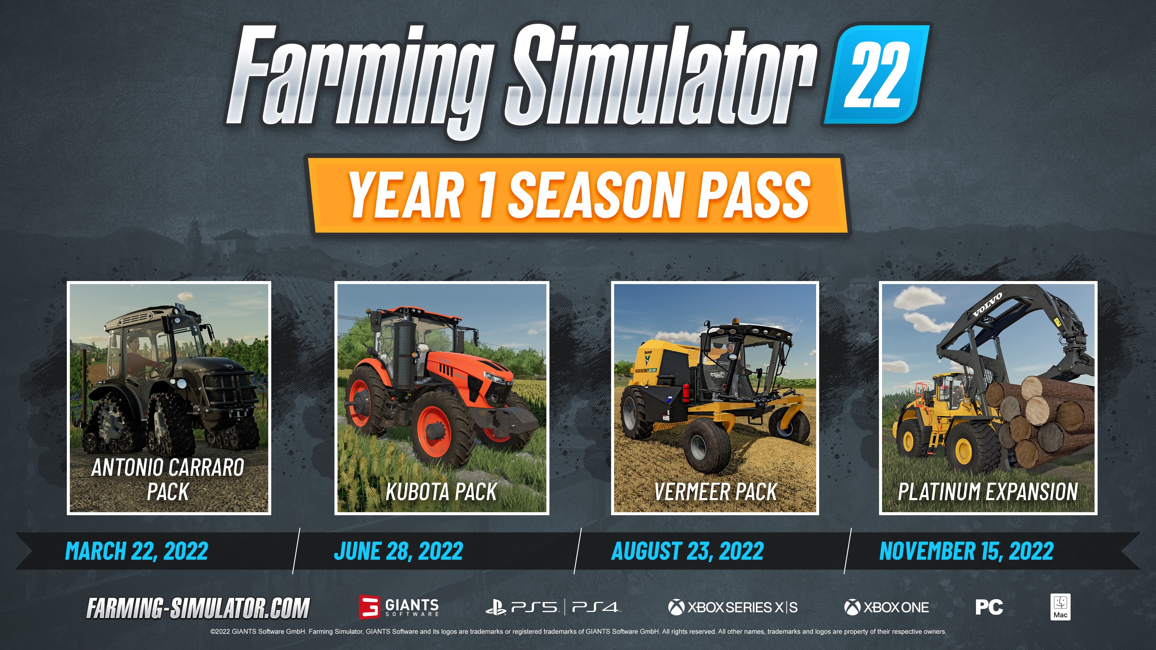 Farming Simulator 22 - Year 1 Bundle (중국어(간체자), 한국어, 영어, 일본어, 중국어(번체자))