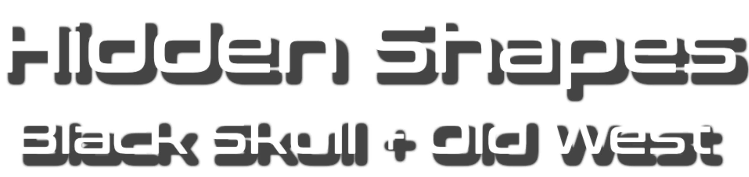 Hidden Shapes: Black Skull + OldWest