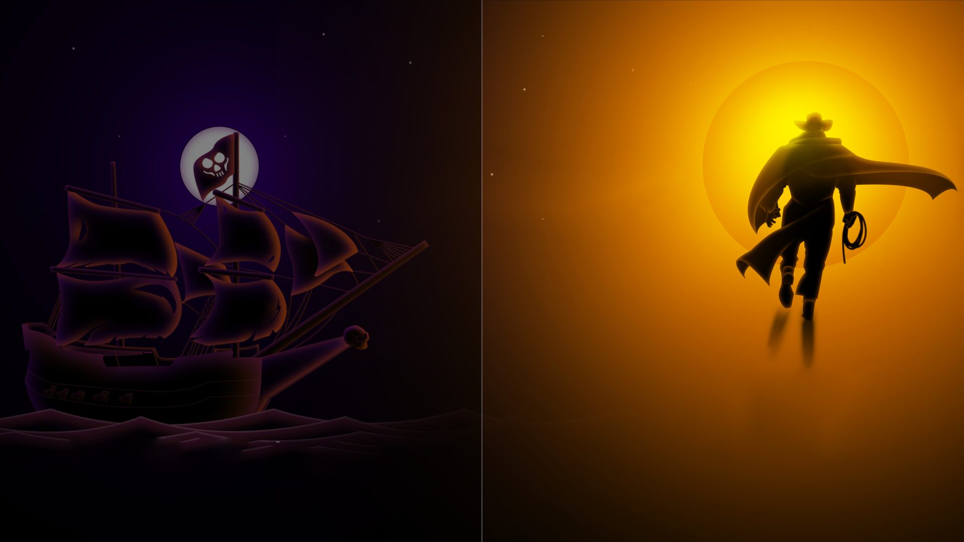 Hidden Shapes: Black Skull + Old West