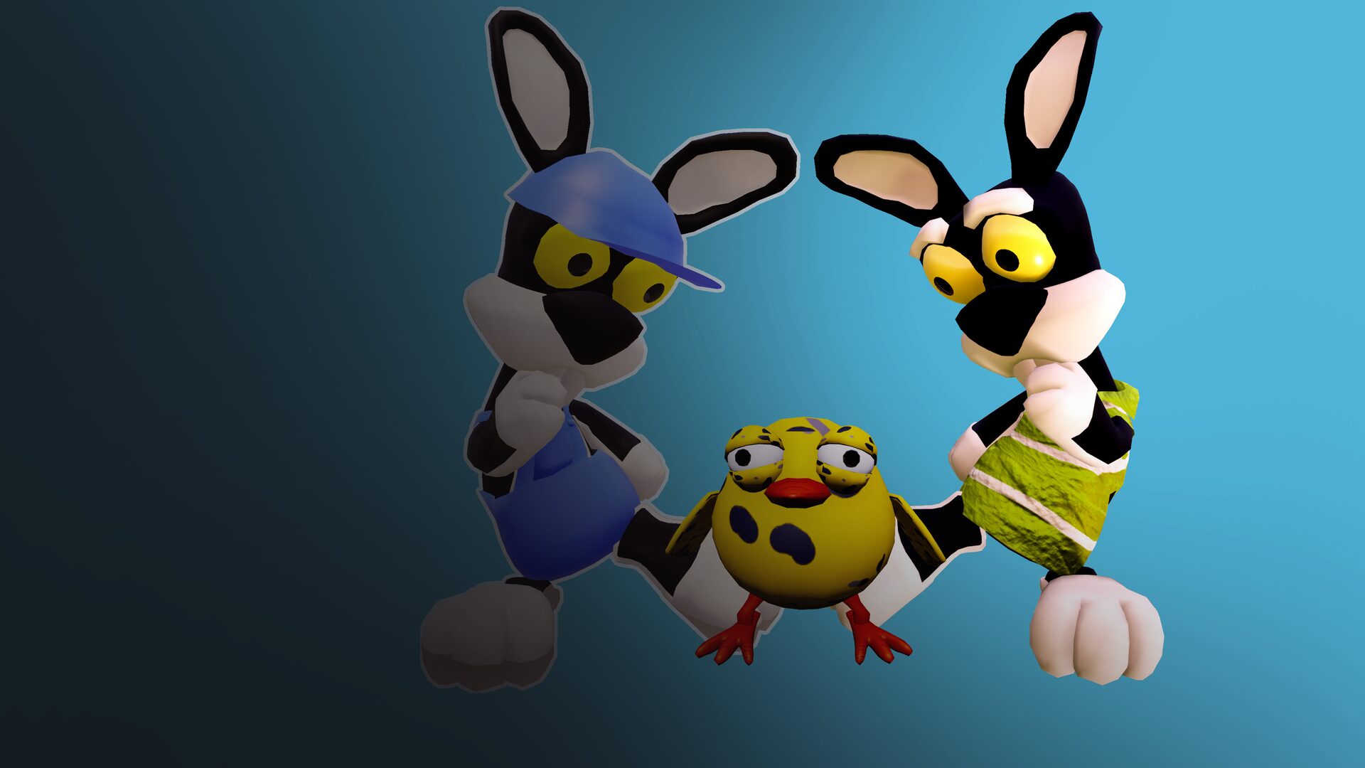 Kicking Bundle + Bunny Avatars