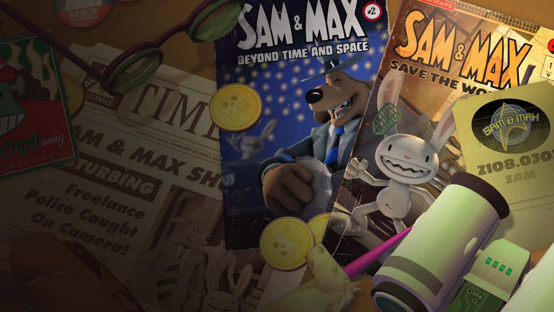 Pacote Sam & Max Salve o Mundo + Além do Tempo e do Espaço