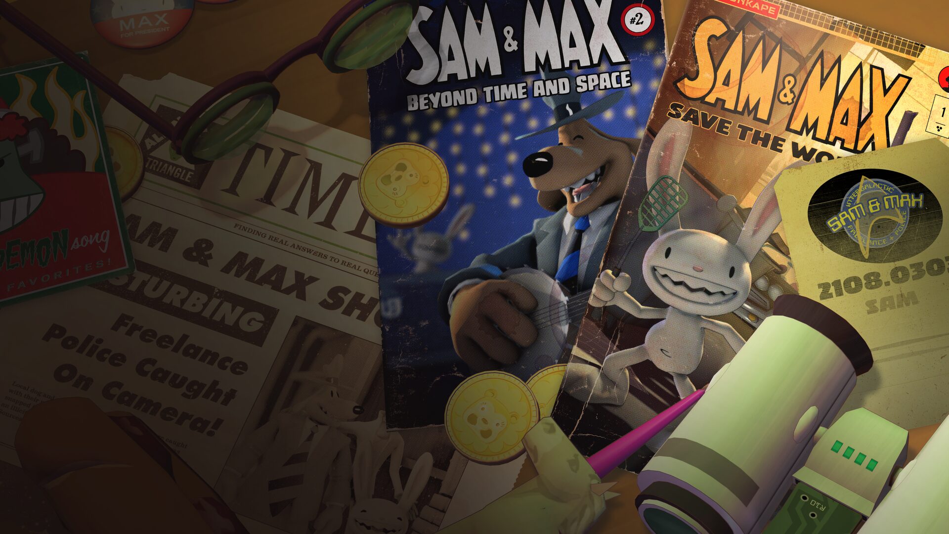 Pacote Sam & Max Salve o Mundo + Além do Tempo e do Espaço