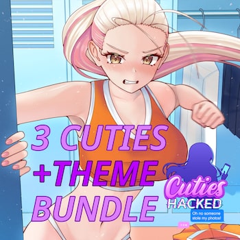 Cuties Hacked - Amber the Chearleader Dynamic Theme + 3 Cuties Bundle