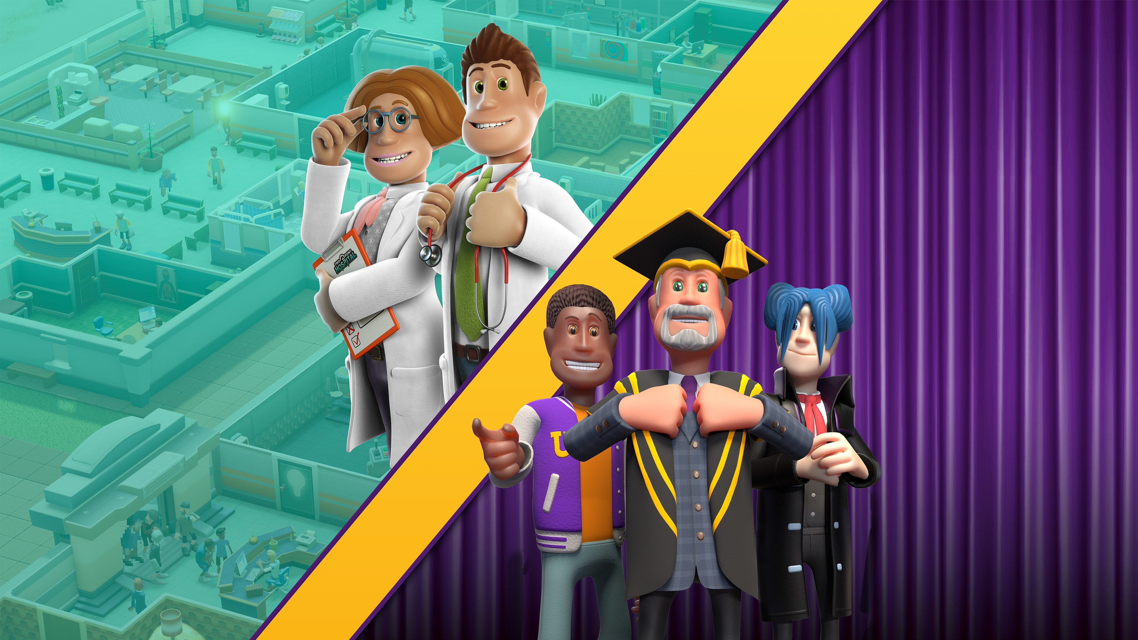 Two Point Hospital and Two Point Campus Double Pack PS4 & PS5 (English)