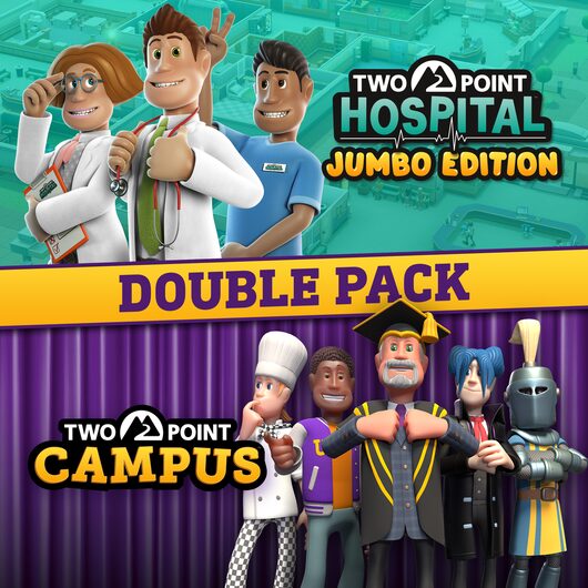 Two Point Hospital and Two Point Campus Double Pack PS4 & PS5 for playstation