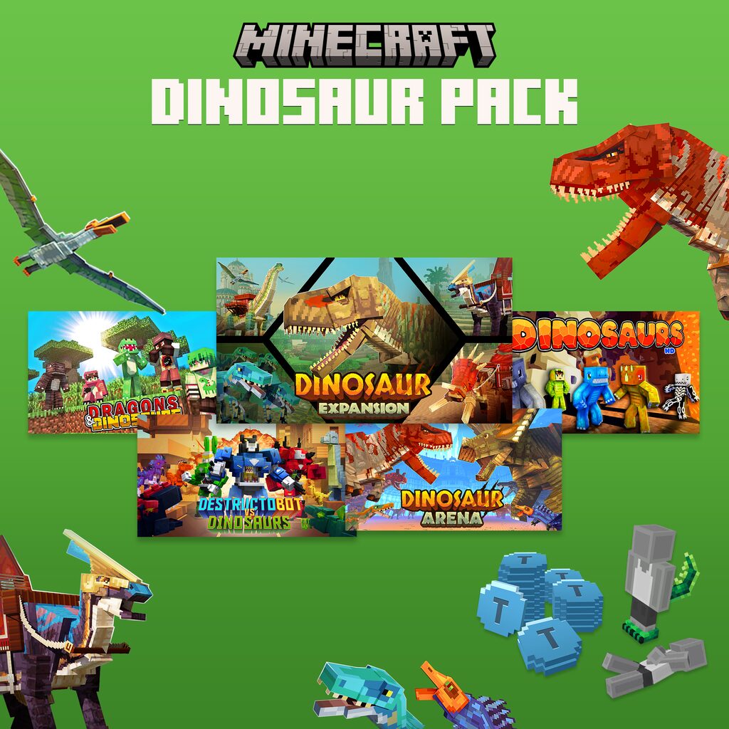 Minecraft Dinosaur Pack (English/Chinese/Korean/Japanese Ver.)