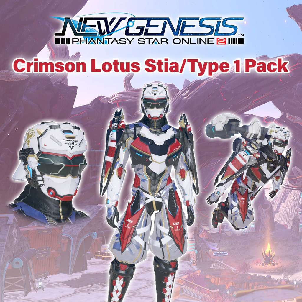 PSO2:NGS - Crimson Lotus Stia/Type 1 Pack