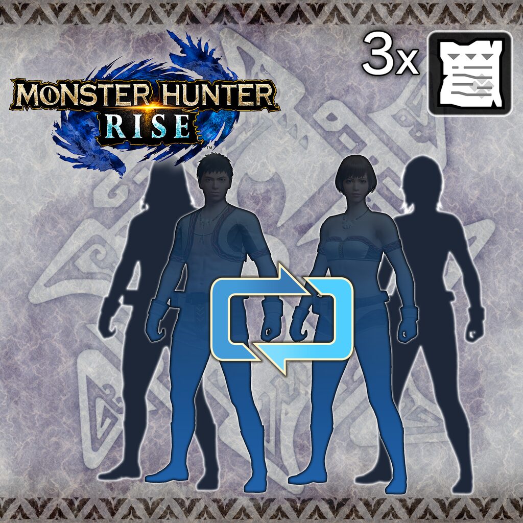 Monster Hunter Rise - Three Character Edit Vouchers