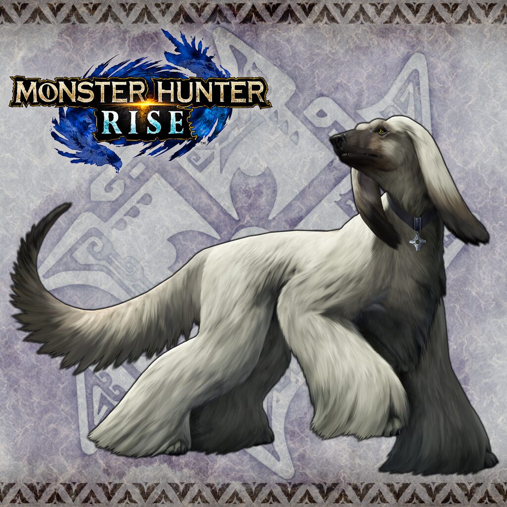 Monster Hunter Rise - "Long Coat Costume" Palamute layered armor set