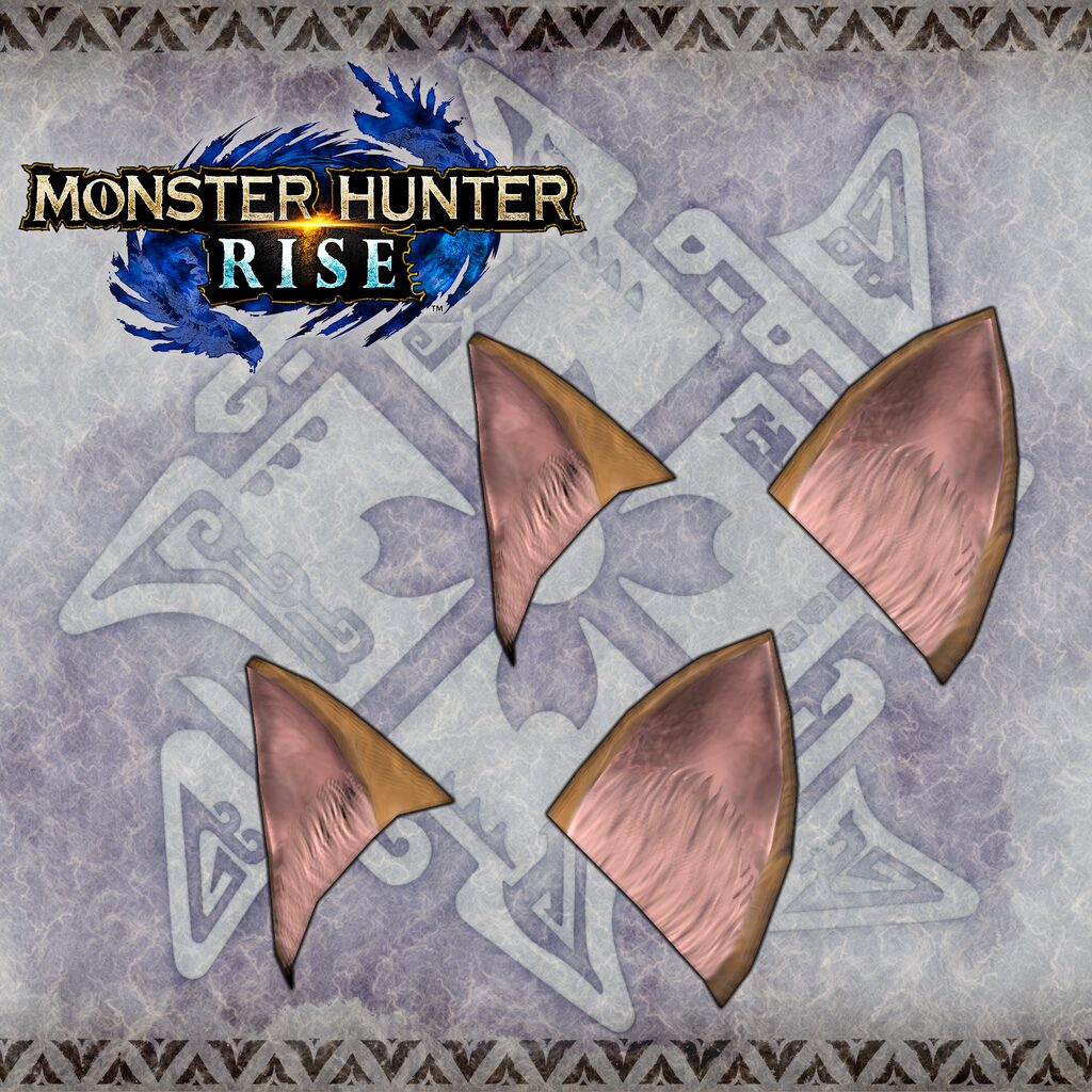 Monster Hunter Rise - "Felyne Ears" Hunter layered armor piece