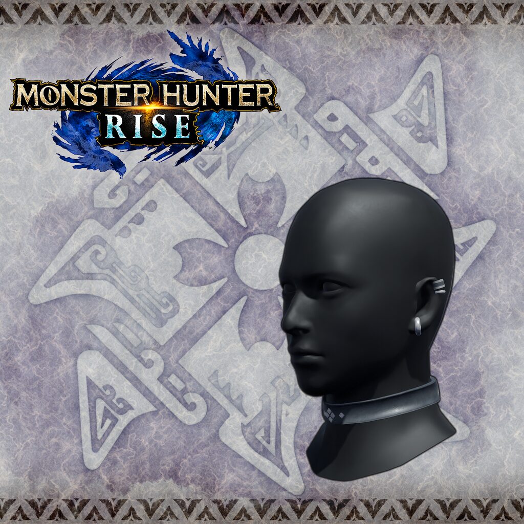Monster Hunter Rise - "Leather Choker" Hunter layered armor piece