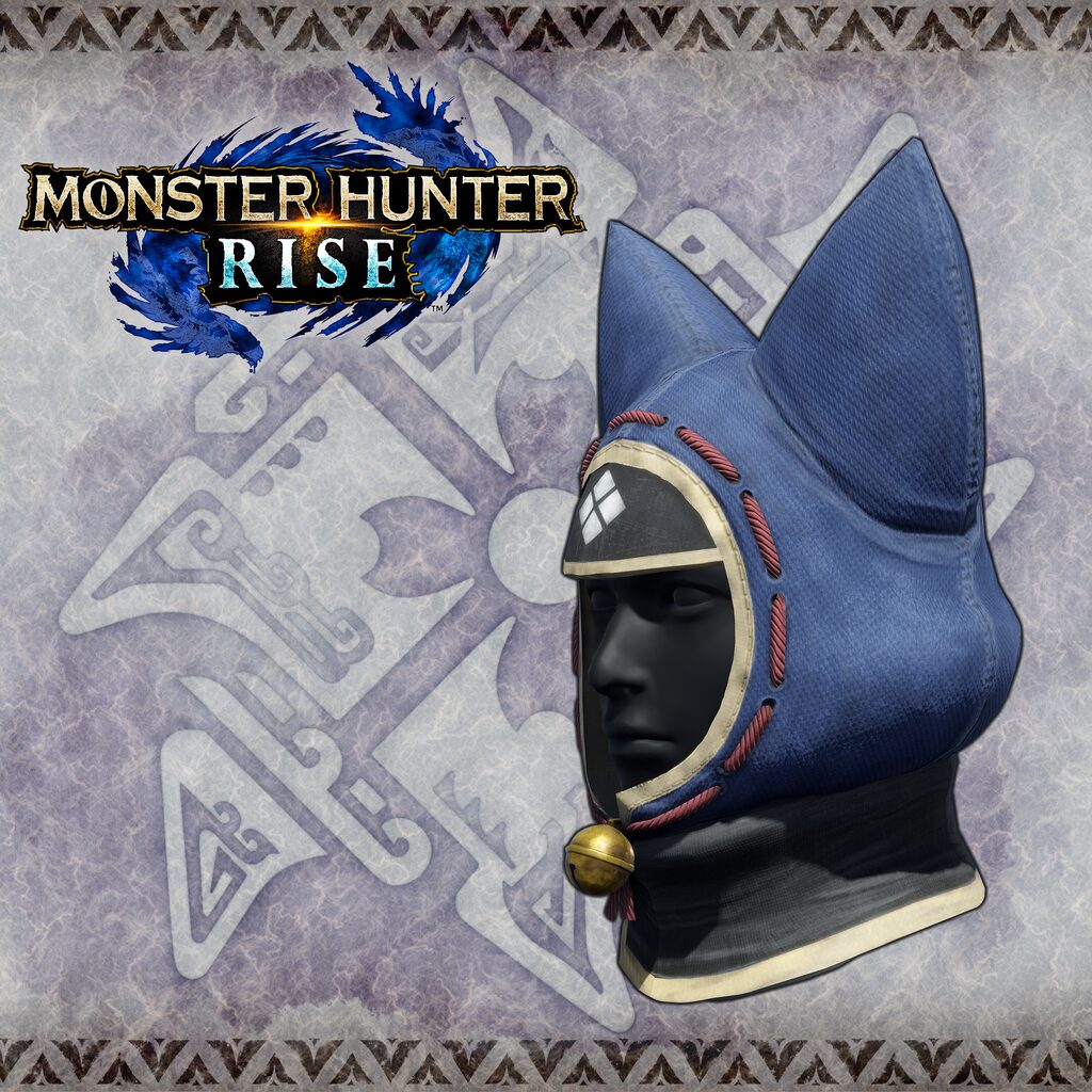 Monster Hunter Rise - "Felyne Stealth Hood" Hunter layered armor piece
