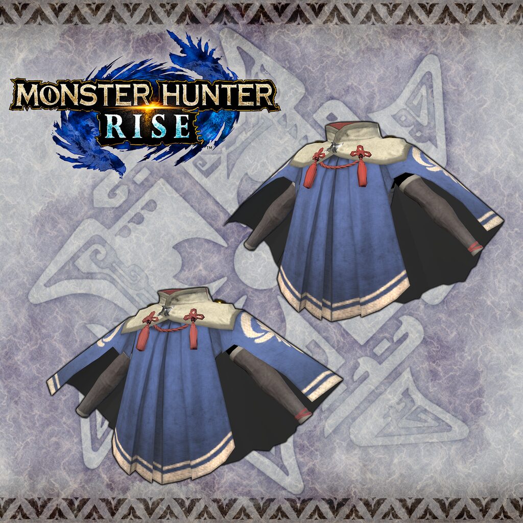 Monster Hunter Rise - "Kamura Cloak Garb" Hunter layered armor piece