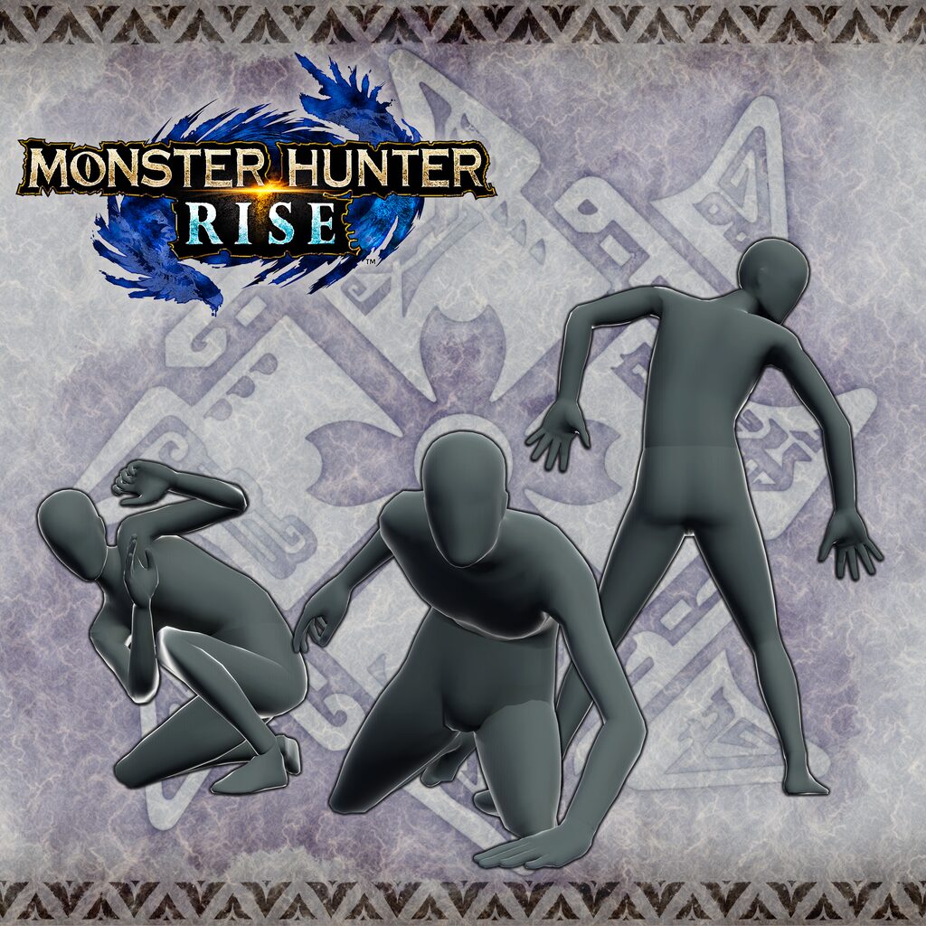 Monster Hunter Rise - "Hide" pose set
