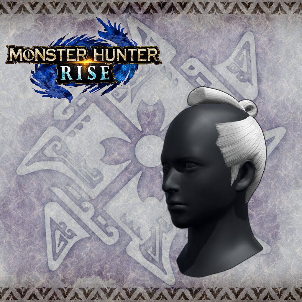 Monster Hunter Rise - "Topknot Soul" hairstyle