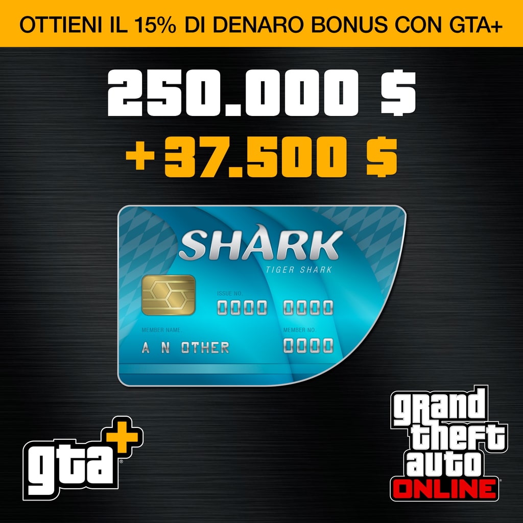 GTA+: carta prepagata Tiger shark (PS5™)