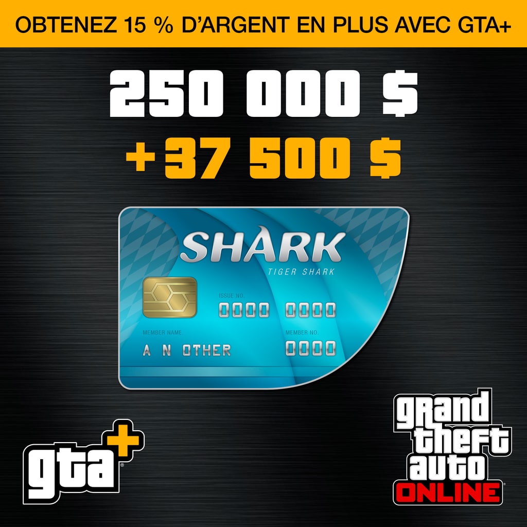 Paquet de dollars Tiger Shark GTA+ (PS5™)