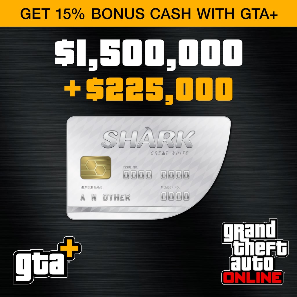 GTA+: Great White Shark Cash Card (PS5™) (English/Chinese/Korean Ver.)