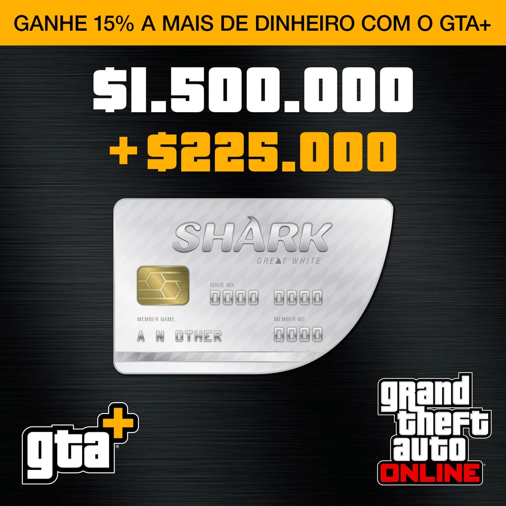 GTA+: Pacote de Dinheiro Tubarão-Branco (PS5™)