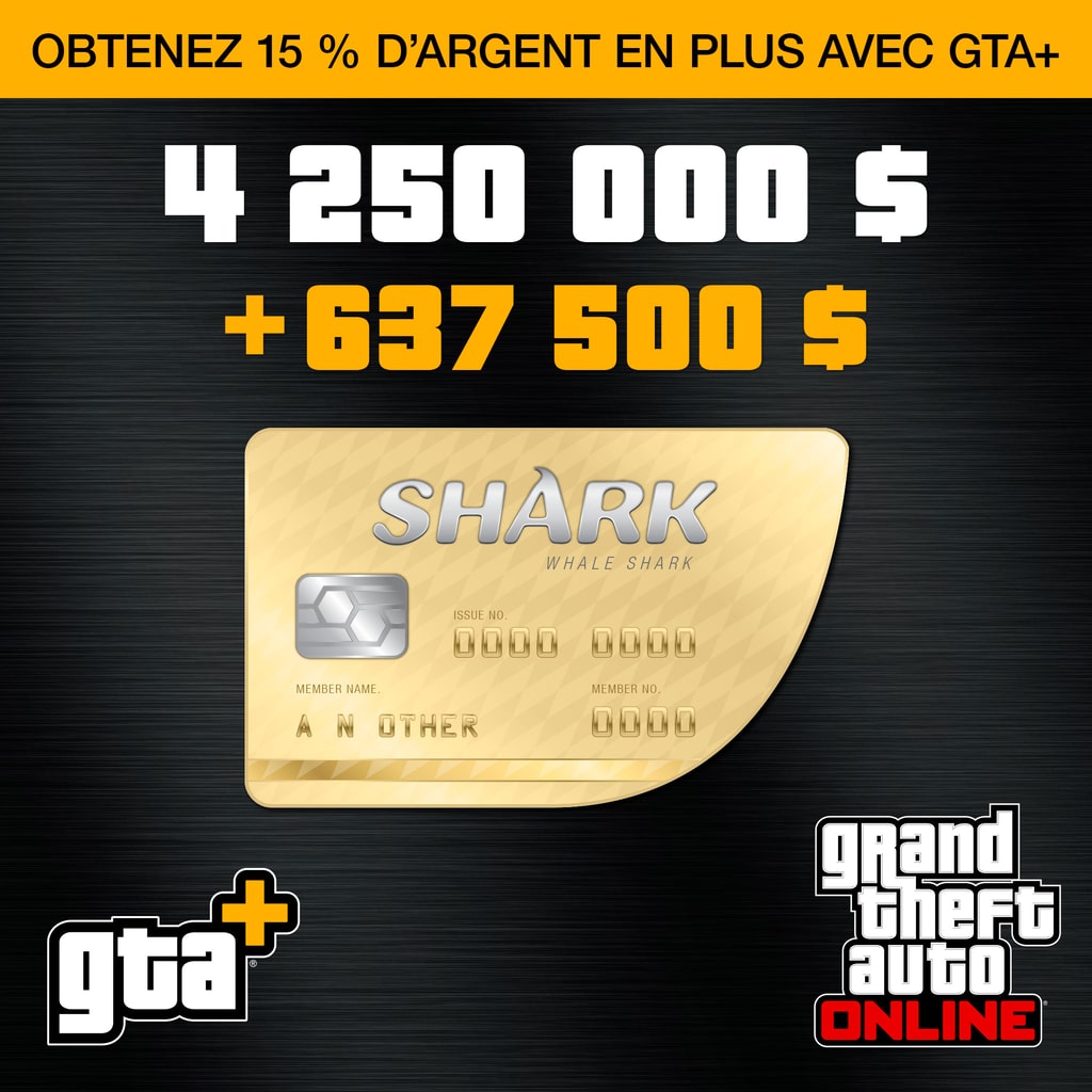 Paquet de dollars Whale Shark GTA+ (PS5™)