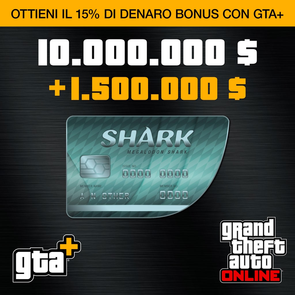 GTA+: carta prepagata Megalodon shark (PS5™)