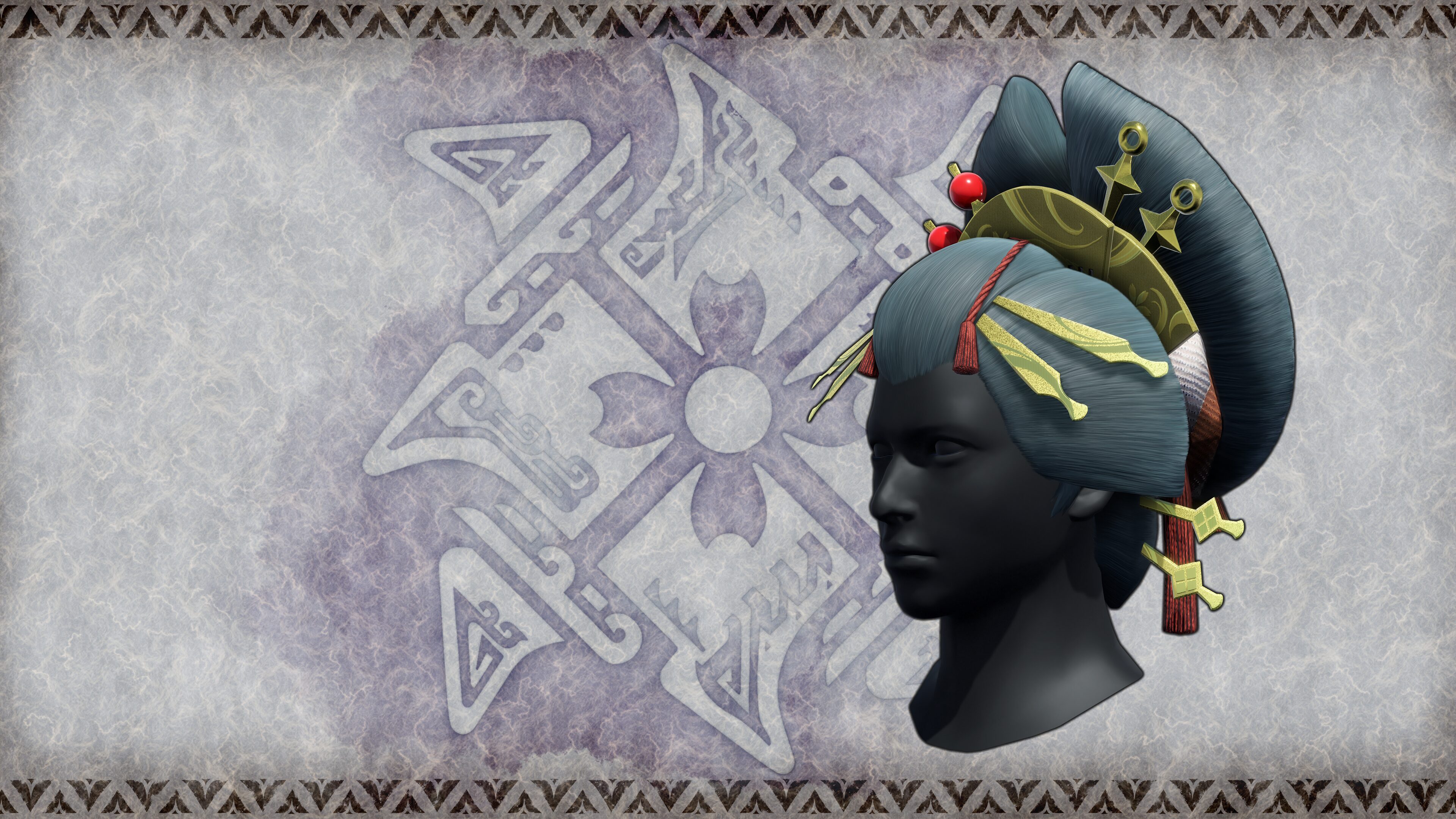 Monster Hunter Rise - "Theater Wig" Hunter layered armor piece