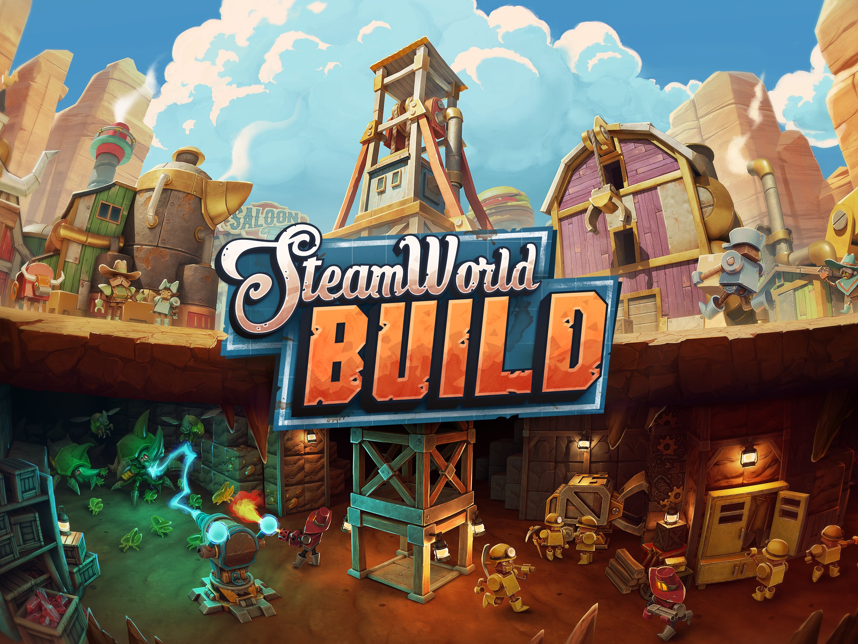 SteamWorld Build is a unique mining town simulator, play today